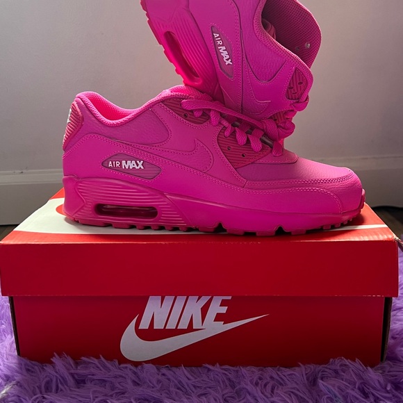 Nike Women's Hot Pink Air Max Sneakers - Picture 3 of 4